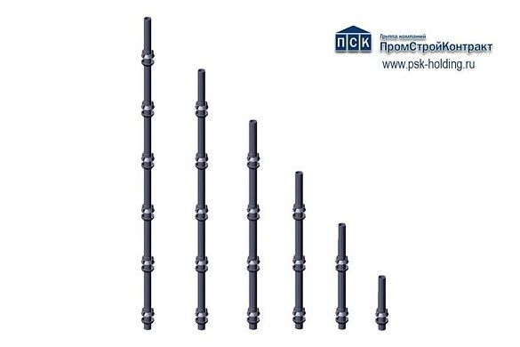 Вертикальный элемент L=2500 мм опалубки перекрытий PSK-CUP