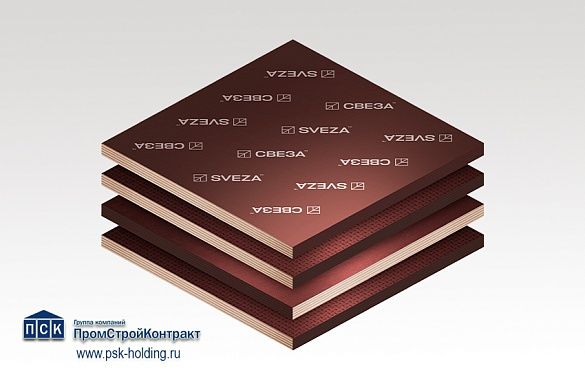 Фанера ламинированная 21х1220х2440 мм СВЕЗА