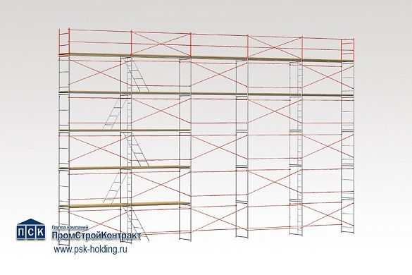 Леса фасадные рамные